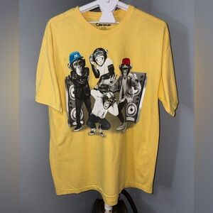 Carbon Yellow T-Shirt with Cool Monkey Design - szXL (P14)